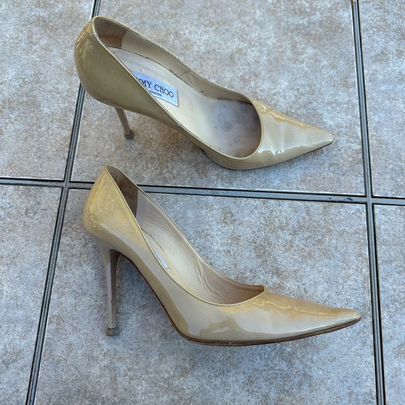 Jimmy Choo Beige Patent Leather - Picture 8 of 15